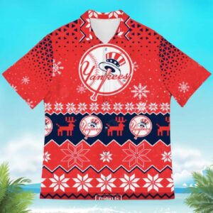 New York Yankees Christmas Pattern Baseball Hawaiian Shirt RE