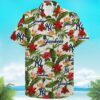 New York Yankees Tropical Flower Pattern Hawaiian Shirt NE