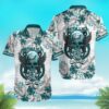 NFL Philadelphia Eagles Skull And Flower Pattern Hawaiian Shirt RE