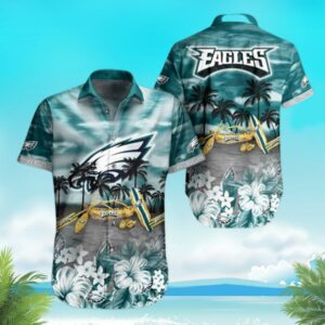 NFL Philadelphia Eagles Tropical Pattern Hawaiian Shirt LP