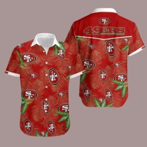 NFL San Francisco 49Ers Palm Leaves Pattern Hawaiian Shirt ZC