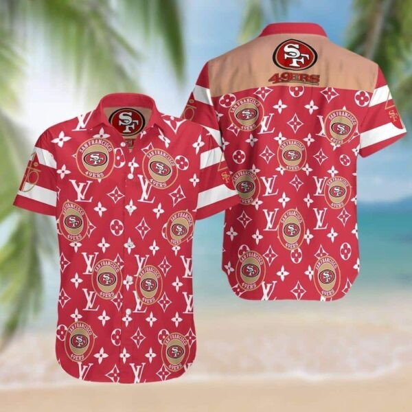 NFL San Francisco 49Ers Symbol Louis Vuitton Hawaiian Shirt YT