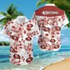 NFL San Francisco 49Ers Tropical Flower Pattern Hawaiian Shirt IU