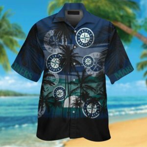 Seattle Mariners Vintage Baseball Hawaiian Shirt KY