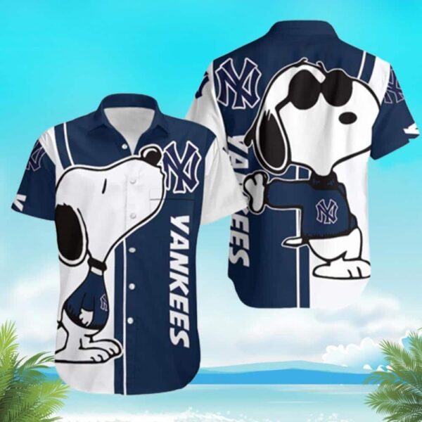 Snoopy New York Yankees Hawaiian Shirt HX