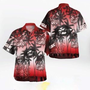 Vibes Georgia Bulldogs NCAA Palm Tree Uga Hawaiian Shirt TF