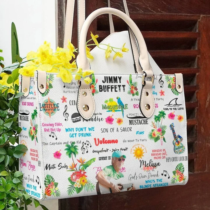 Jimmy Buffett Women Leather Hand Bag