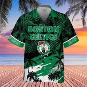 Vintage Boston Celtics Hawaii Hawaiian Shirt RG