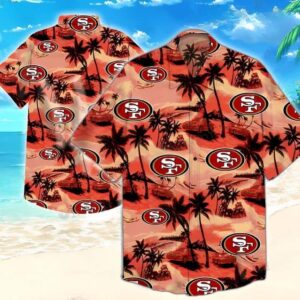 Vintage NFL San Francisco 49Ers Football Players Hawaiian Shirt ZF