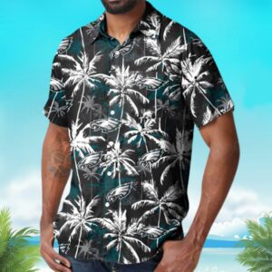 Vintage Philadelphia Eagles Coconut Tree Hawaiian Shirt WK