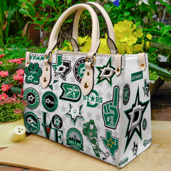 Dallas Stars Women Leather Hand Bag