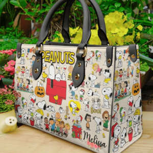 Snoopy Vintage Women Leather Hand Bag