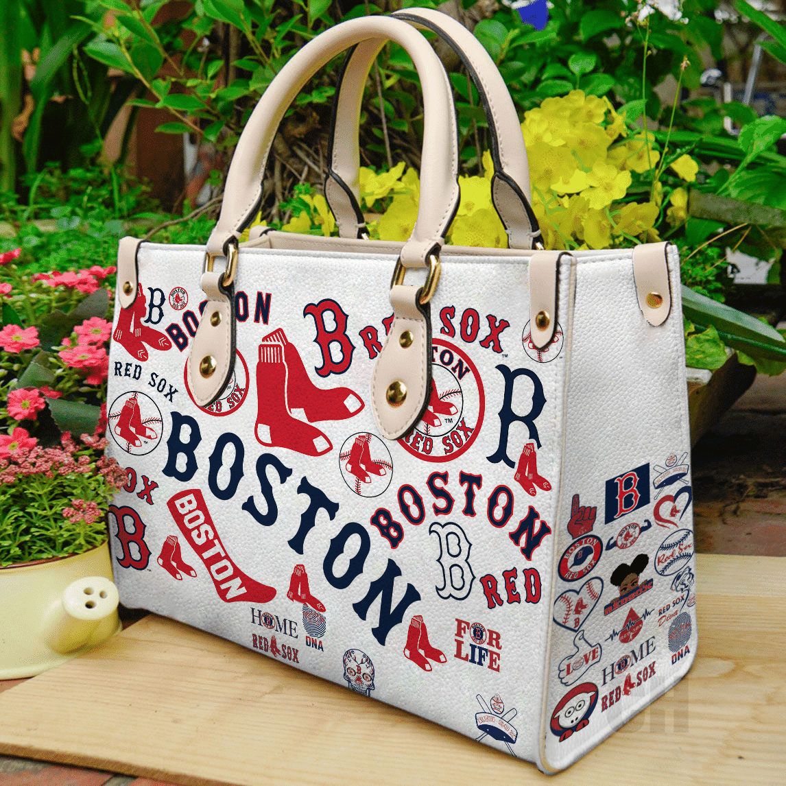 Boston Red Sox Women Leather Hand Bag