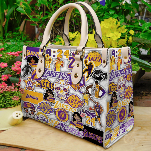 Los Angeles Lakers 2 Women Leather Hand Bag