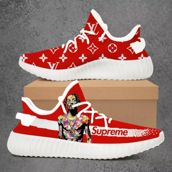 Louis Vuitton Supreme Snoop Dogg Cool Luxury Brand Premium Red Yeezy Sneaker