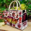 Miami Heat Women Leather Hand Bag