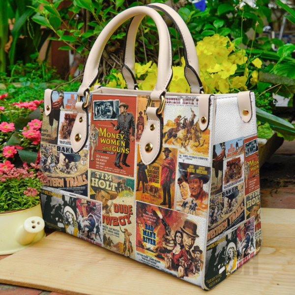 Western Movies Women Leather Hand Bag