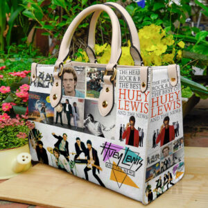 Huey Lewis and the News Women Leather Hand Bag