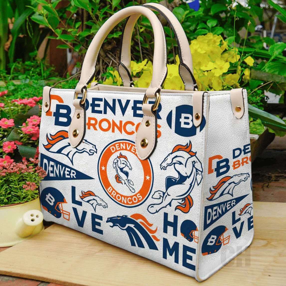 Denver Broncos Women Leather Hand Bag