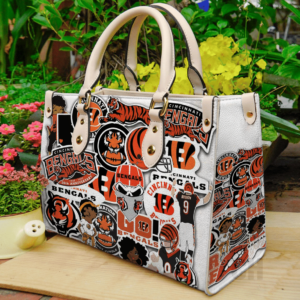 Cincinnati Bengals Women Leather Hand Bag