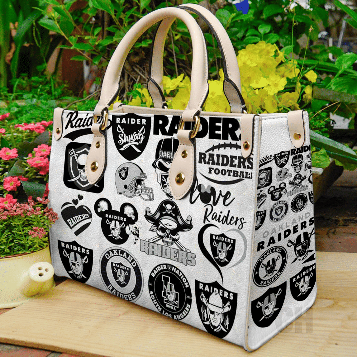 Las Vegas Raiders Women Leather Hand Bag