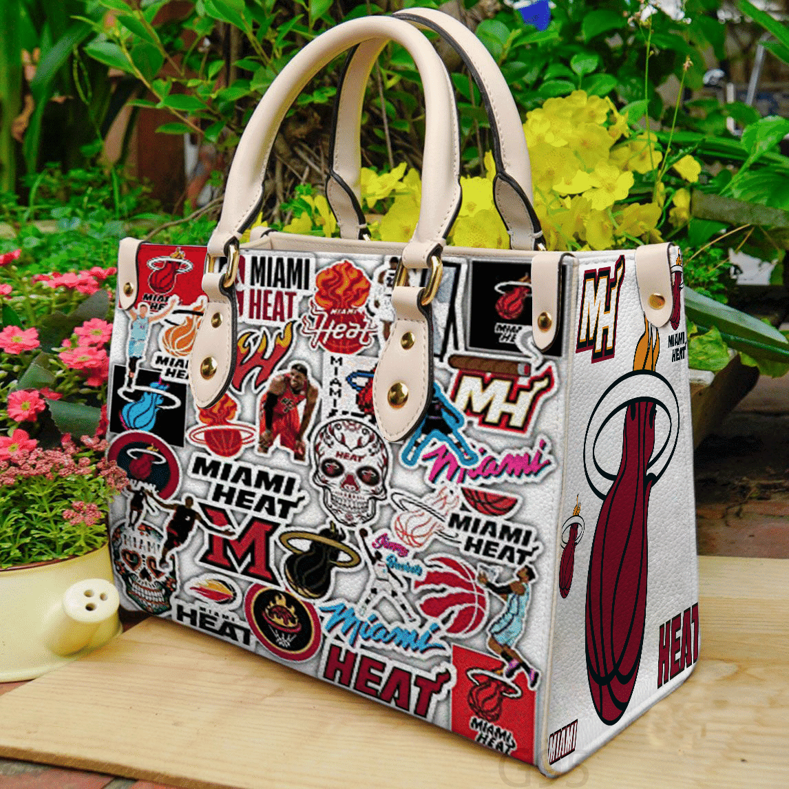 Miami Heat 1 Women Leather Hand Bag