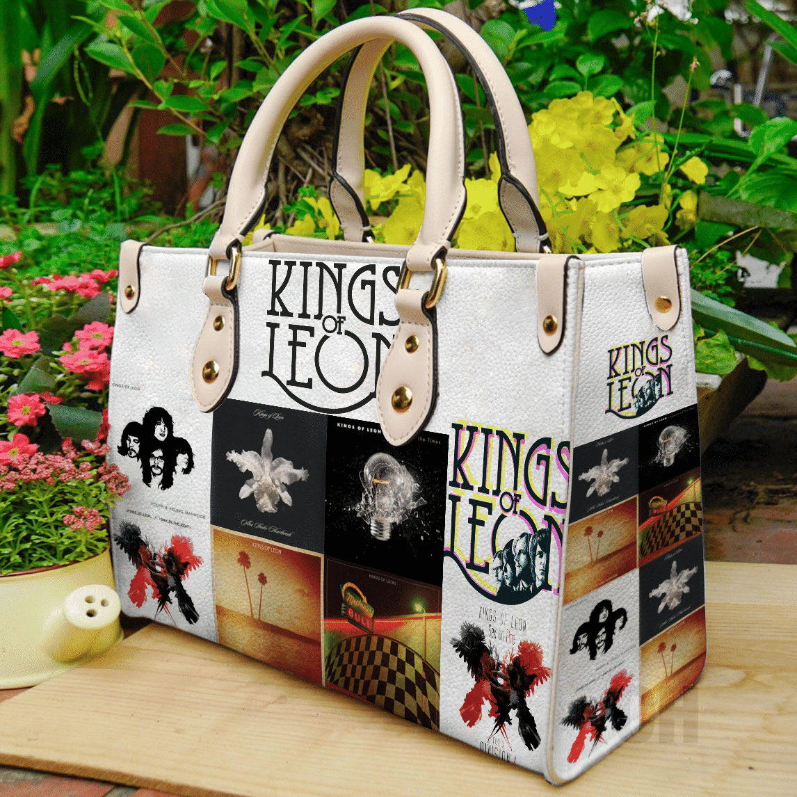 Kings of Leon Women Leather Hand Bag