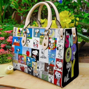 Snoopy Dog g1 Women Leather Hand Bag