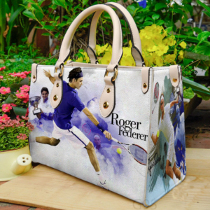 Roger Federer Women Leather Hand Bag