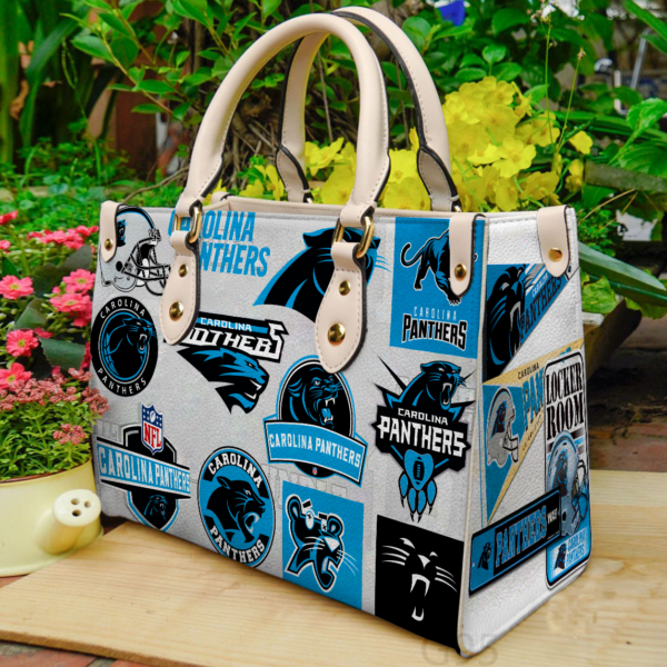 Carolina Panthers 2 Women Leather Hand Bag