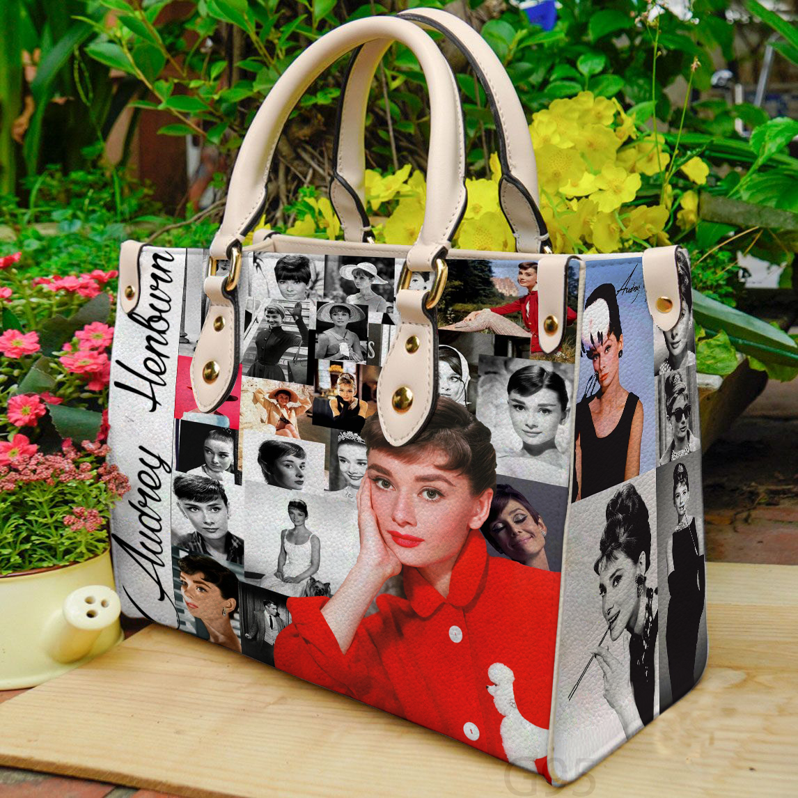 Audrey Hepburn Women Leather Hand Bag