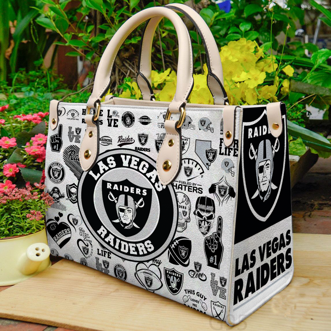 Las Vegas Raiders Women Leather Hand Bag