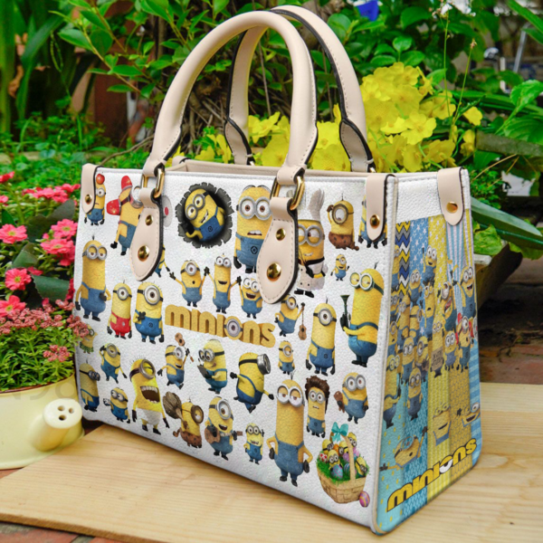 Minions Women Leather Hand Bag