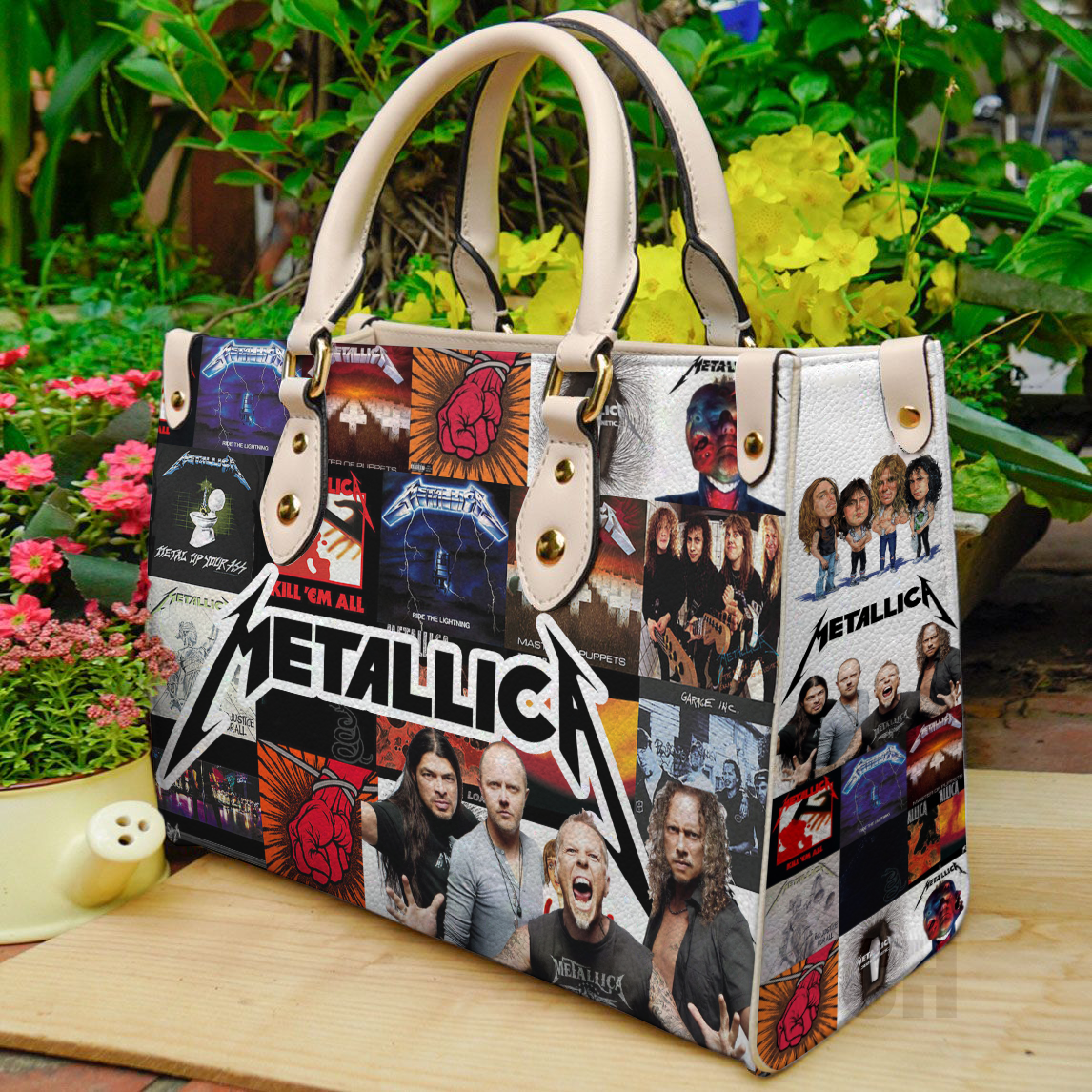 Metallica Band Lover Women Leather Hand Bag