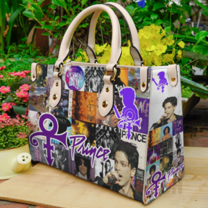 Prince Purple Women Leather Hand Bag