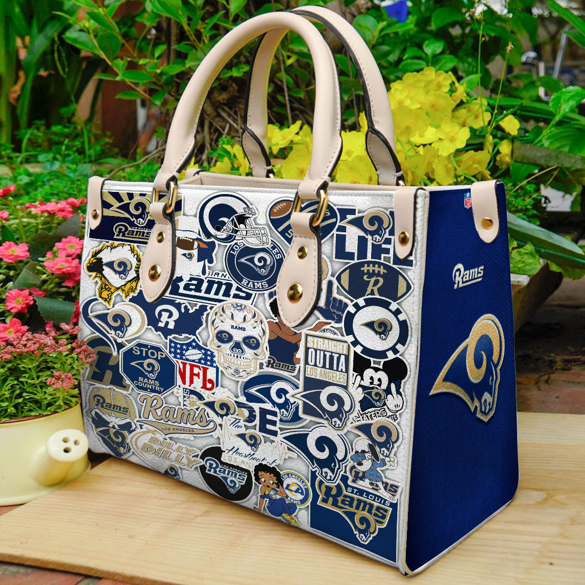 Los Angeles Rams 1 Women Leather Hand Bag