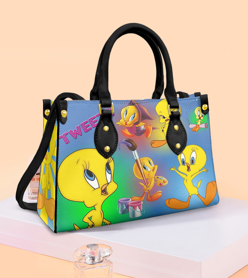 Tweety Bird 8 Women Leather Hand Bag