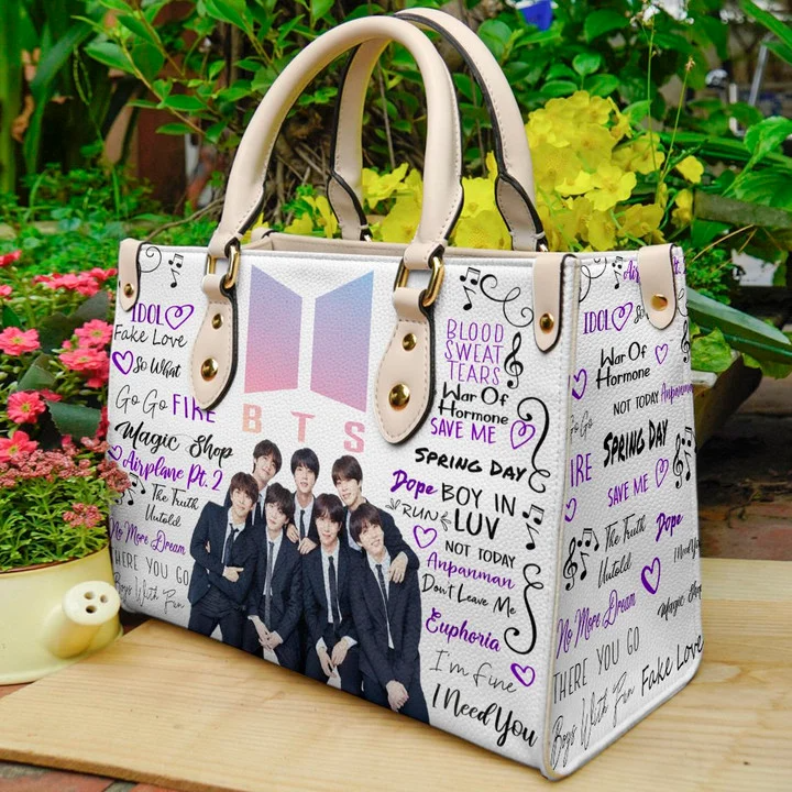 BTS Love Women Leather Hand Bag