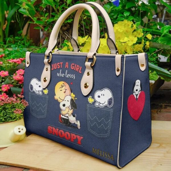 Snoopy Dog 02 Women Leather Hand Bag