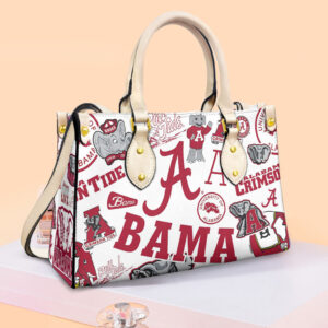 Alabama Crimson Tide Women Leather Hand Bag