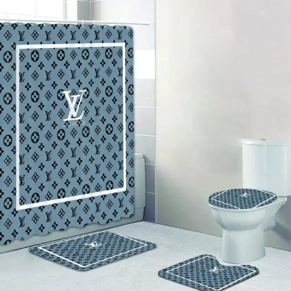 Louis Vuitton Bathroom Set Bath Mat Home Decor Luxury Fashion Brand Hypebeast