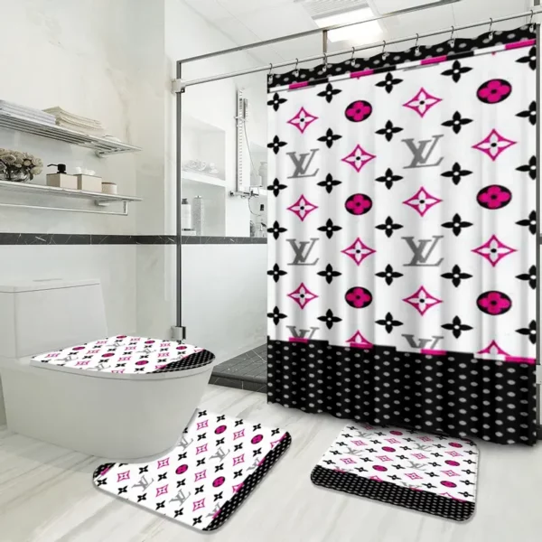 Louis Vuitton Bathroom Set Luxury Fashion Brand Home Decor Hypebeast Bath Mat