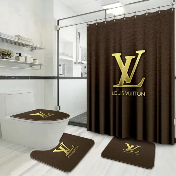 Louis Vuitton Bathroom Set Home Decor Luxury Fashion Brand Hypebeast Bath Mat