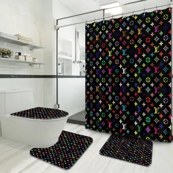 Louis Vuitton Bathroom Set Hypebeast Bath Mat Luxury Fashion Brand Home Decor