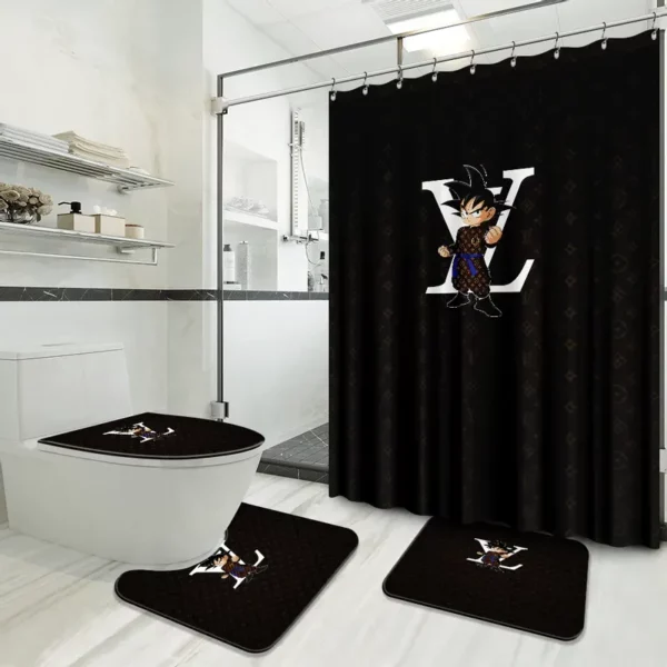 Louis Vuitton Bathroom Set Luxury Fashion Brand Home Decor Bath Mat Hypebeast