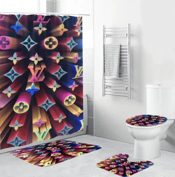 Louis Vuitton Bathroom Set Home Decor Luxury Fashion Brand Hypebeast Bath Mat