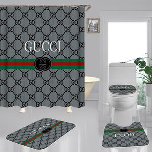 Gucci Combo Bathroom Set Luxury Fashion Brand Bath Mat Hypebeast Home Decor