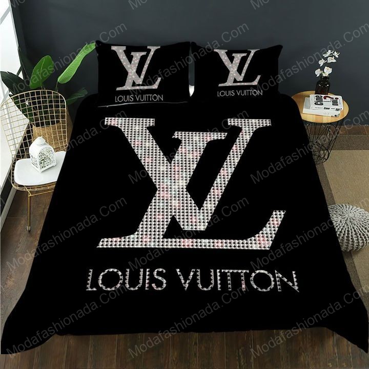 Louis Vuitton Logo Brand Bedding Set Luxury Home Decor Bedspread Bedroom