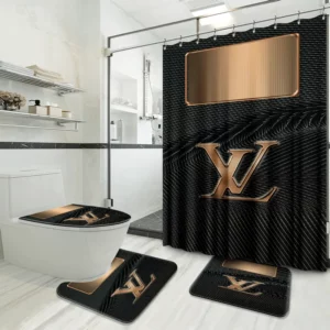 Louis Vuitton Lv Louis Vuitton Bathroom Set Home Decor Hypebeast Bath Mat Luxury Fashion Brand