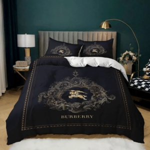 Burberry Logo Brand Bedding Set Home Decor Bedroom Bedspread Luxury